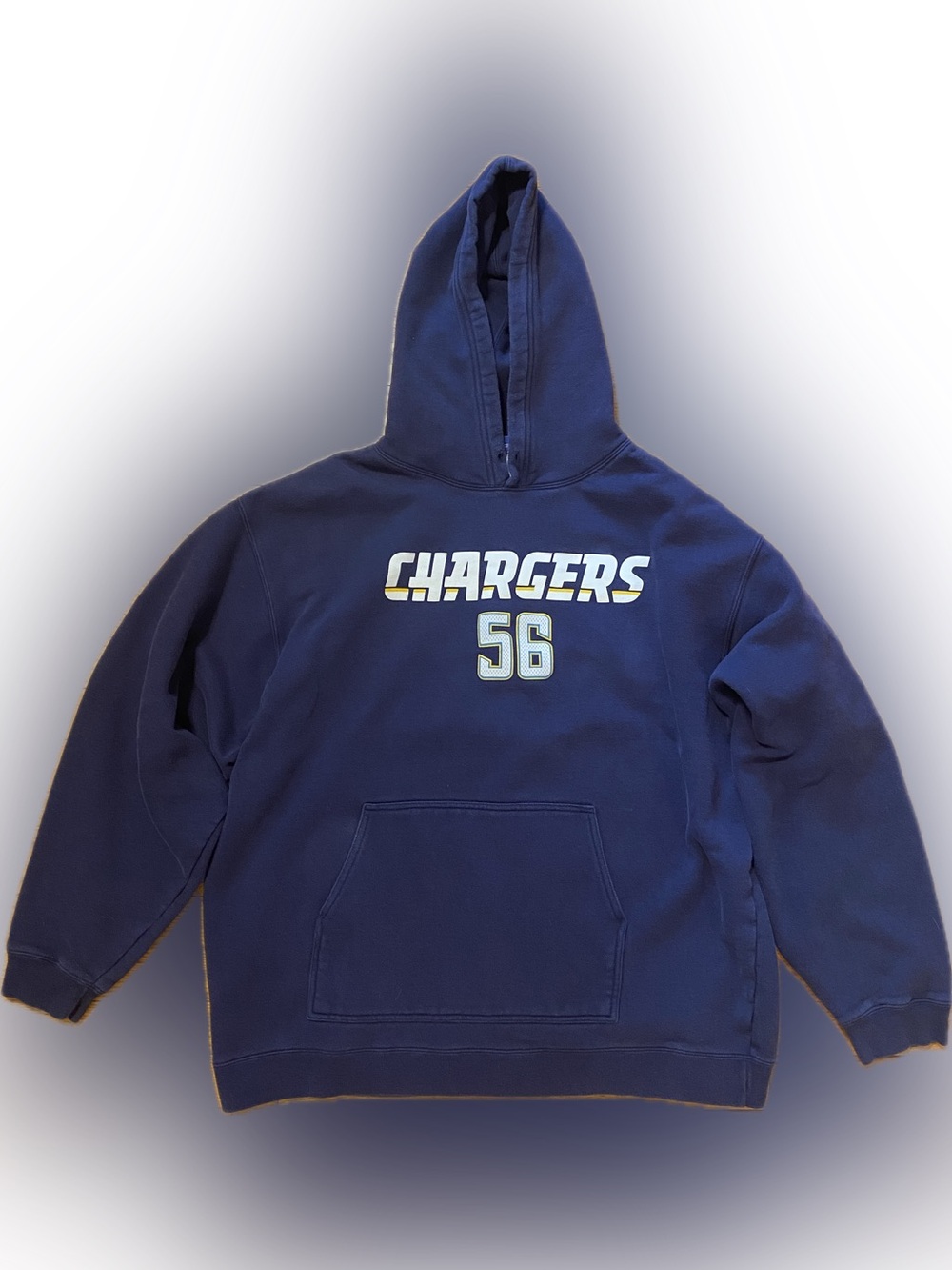 Vintage San Diego Chargers hoodie, color navy blue, size XL